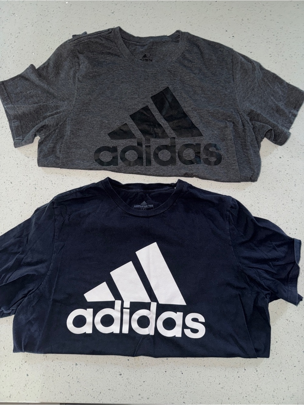 adidas Logo Tee - Gray & Navy (set of 2)